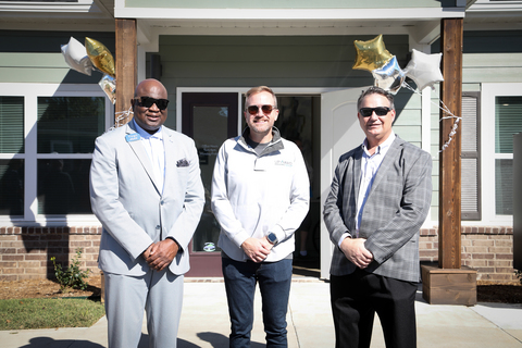 thumbnail From left to right: Virgil Miller, Arvest Group CRA director; Matthew Darst, principal of Upward Housing Group; and Steven Matkovich, AHP General Fund manager at FHLB Dallas at the grand opening of Harrison Estates Senior Housing in Harrison, Arkansas, the first affordable senior housing development in the community in more than a decade.
