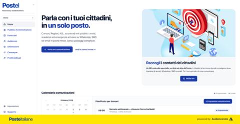 thumbnail ANCIcomunicare e Audiencerate avviano una collaborazione per portare ai Comuni italiani una piattaforma che semplifica la gestione dei dati e la comunicazione digitale con i cittadini su tutti i canali.