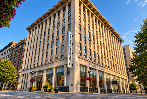 original Exterior photo of the Hyatt Centric Downtown St. Louis.