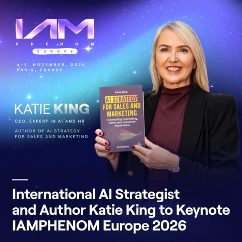 original Phenom announced Katie King, an internationally recognised AI strategist, author and adviser on the future of work, as a keynote speaker at IAMPHENOM Europe 2026, taking place 4-5 November in Paris, France. Phenom also unveiled the conference agenda, which centres on the decisions European HR leaders face right now: turning AI, agents and automation into business outcomes, deploying tech with a compliant-first approach, and redesigning roles and skills for the future workforce.
