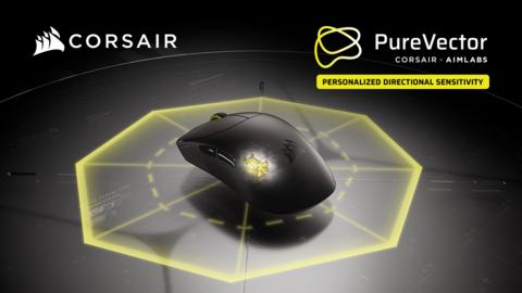 CORSAIR® (Nasdaq: CRSR) PureVector targets the most time-consuming phase of an in-game shot: aiming and correction before the click. Testing showed a reduction of up to 81 milliseconds, or 33%, in this phase, helping players get on target faster. The pro-grade mouse series marks the debut of PureVector, a CORSAIR-exclusive innovative technology codeveloped with Aimlabs, designed to significantly increase aiming speed and overall accuracy through personalized directional sensitivity.