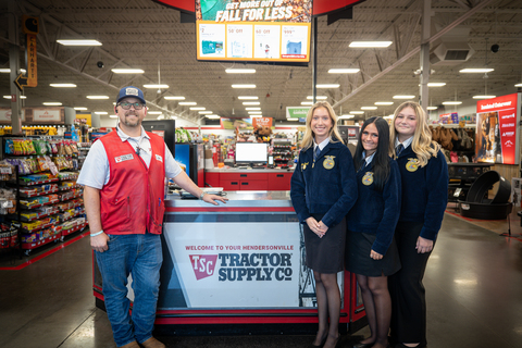 Hendersonville FFA at Hendersonville Tractor Supply