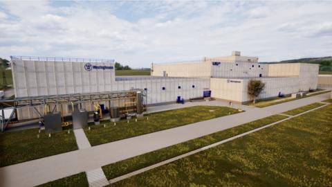 original A rendering of the new LEU+ Fuel building, the first fleet-scale nuclear fuel factory built in the United States in more than 50 years.