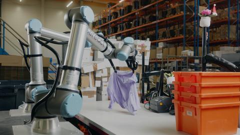 original At Zalando's fulfillment centers in Germany and Poland, Sereact and Universal Robots now autonomously process returned fashion items - the first phase of a broader initiative to scale returns automation across Europe, followed by US expansion. A demo mirroring this task will be showcased at NVIDIA's GTC Berlin conference this week.