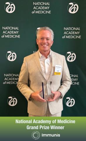 original Immunis is the proud winner of the National Academy of Medicine's Healthy Longevity Global Grand Prize Competition