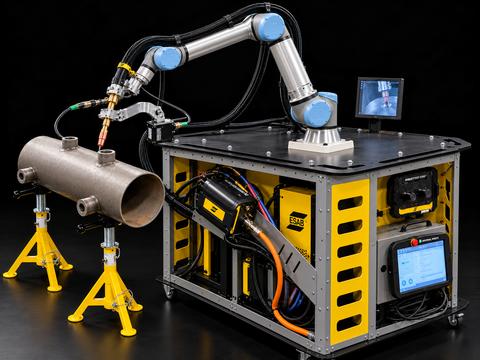 ESAB introduces ROBBI AI™, a new cobot system that uses physical artificial intelligence (AI) to sense and respond to real-world welding conditions in MIG and TIG welding.