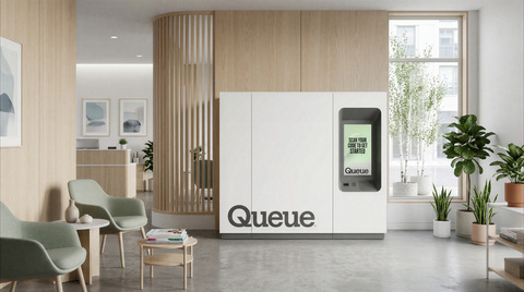 Queue’s autonomous pharmacy fits into lobbies, workplaces and clinic waiting rooms, bringing prescription pickup to wherever patients already are.