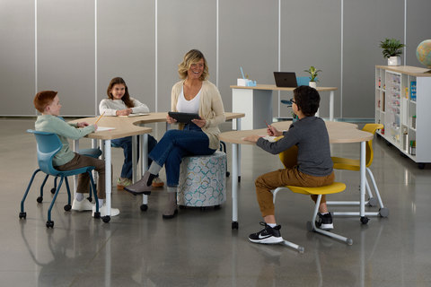 original Cogni Seating was designed to support natural movement, sensory input, and a range of sitting styles to meet diverse learning needs. Informed by insights from educators and students, its features accommodate how students learn best while maintaining the flexibility of an active classroom.