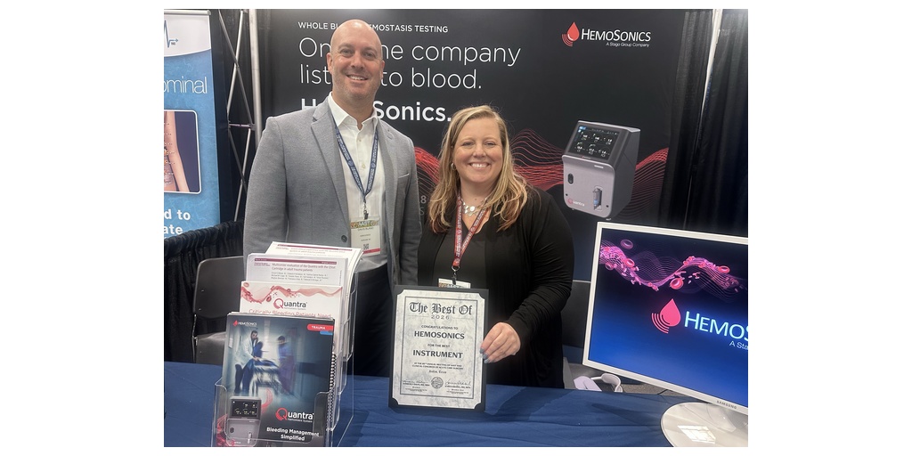 The Quantra® System from HemoSonics Earns Best Instrument Honors at 85th Annual AAST Meeting 1 AAST Best Instrument Award pic