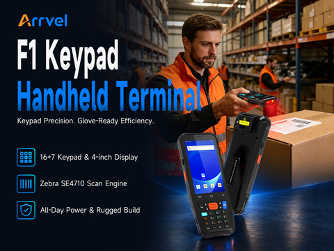original The F1 features a compact 4-inch display paired with a full 16+7 numeric keypad, offering wide key spacing specifically designed to prevent accidental presses while enabling accurate data entry even when wearing protective gloves—a common requirement in cold storage, manufacturing, and outdoor field service. Powered by the MediaTek MT6765 processor with Android 15 and GMS certification, the F1 delivers responsive performance with configurations up to 4GB of RAM and 64GB of storage. Its 25-degree optimized scanning angle, equipped with the professional-grade Zebra SE4710 scan engine, enables this compact barcode scanner to deliver fast, accurate capture across damaged, low-contrast, and high-density labels. A robust 5000mAh battery delivers up to 12 hours of continuous operation, while IP67 ingress protection and 4.92-foot drop resistance ensure the device survives dust, water, and accidental impacts.
