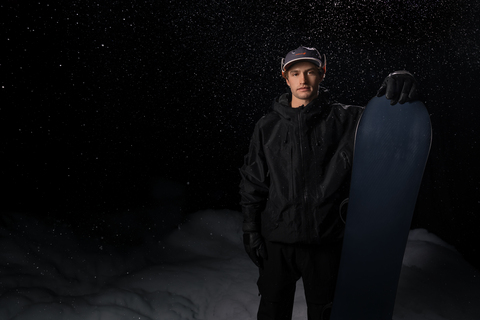 Olympian Jake Pates wearing the THERMAL MAC Lifty, designed for all-conditions and environments.