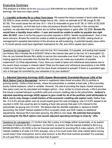 original The full second report, Questions for JXN Going Into 3Q 2026 Earnings.