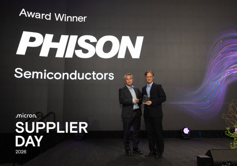 original Phison wins Outstanding Supplier Performance Award in Semiconductor category and the Best in Quality – Assembly and Test category at the Micron Supplier Day 2026