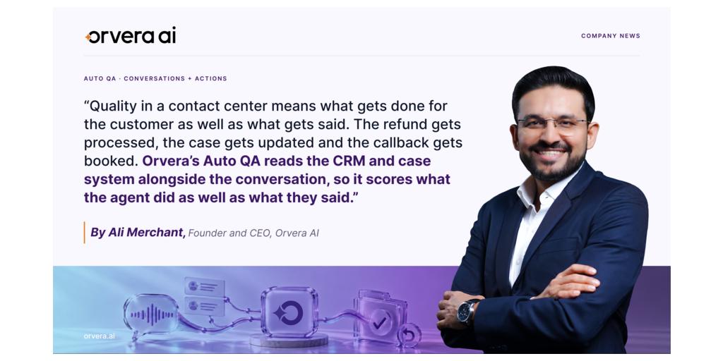 Orvera AI Featured as Core Performing on CMP Prism for Automated QA/QM ...