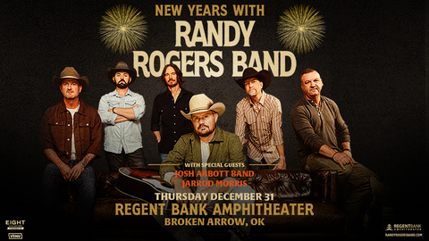 original Randy Rogers Band to play Regent Bank Amphitheater on New Year’s Eve in Broken Arrow, OK
