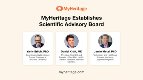 MyHeritage Establishes Scientific Advisory Board to Support the Expansion of its DNA Product Line