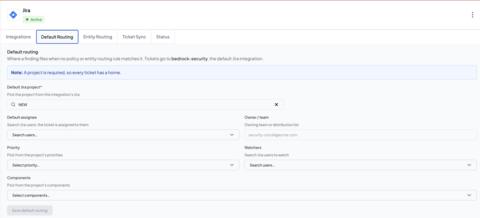 With Bedrock Data, security teams configure Jira ticket routing by setting flexible rules that intelligently route tickets to their correct owners, leveraging context from the data and assets affected.