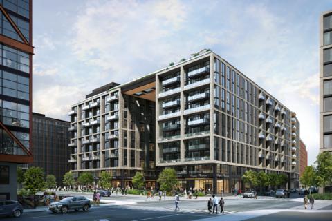 Howard University and the development team of Lowe, Affinius Capital, FLGA and Davenport Group announce the groundbreaking of The Hazel, a 525,000-square-foot, 11-story multi-family building that will include 504 residential units (including 40 affordable units), approximately 15,000 square feet of retail space, and 246 below-grade parking spaces. Photo: Lowe