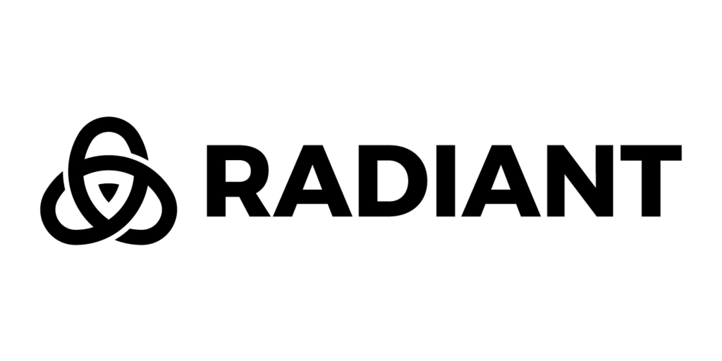 Radiant Horizontal Logo Rgb Black