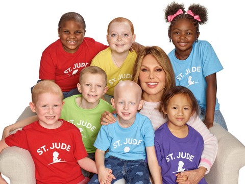 original Marlo Thomas, National Outreach Director for St. Jude Children's Research Hospital, with St. Jude patients.
