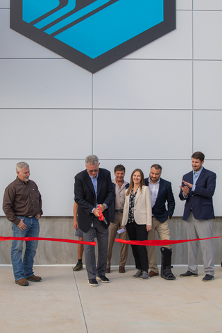 Paragon Films celebrated the opening of The Experience Center on October 27, 2026, with a ribbon-cutting ceremony attended by state officials, industry leaders, and community partners who supported the development of The Experience Center through grants, partnerships, and recognition. Pictured from left to right: Gary Greenfield, Darin Tang, Mike Baab, Autumn Savage, Jon Reemts, and Tom Roudebush.