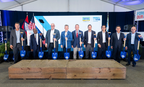Daniel Brown, Executive Vice President, Advanced Technology Steelmaking & Chief Operating Officer, Big River Steel Works; Joe Harris, Mayor of Osceola, Arkansas; David Burritt, President and CEO, U. S. Steel; Hugh McDonald, Secretary, Arkansas Dept. of Commerce; Joey Carr, Arkansas House of Representatives, District 34; Clint O'Neal, Executive Director, Arkansas Economic Development Commission; Masahi Imoto, Executive Vice President & Chief Strategy Officer, U. S. Steel; Junichi Matsunaga, Vice President - Operational Improvement, Big River Steel; Jim Bell, Vice President, Big River Steel Works