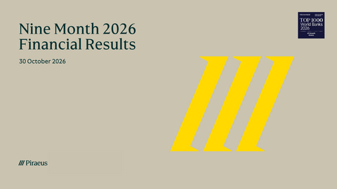 original Piraeus Bank S.A.: Nine Month 2026 Financial Results